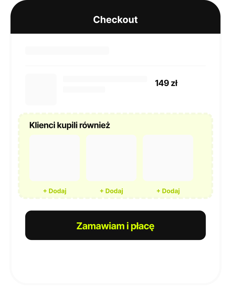 Cross-sell w checkoucie