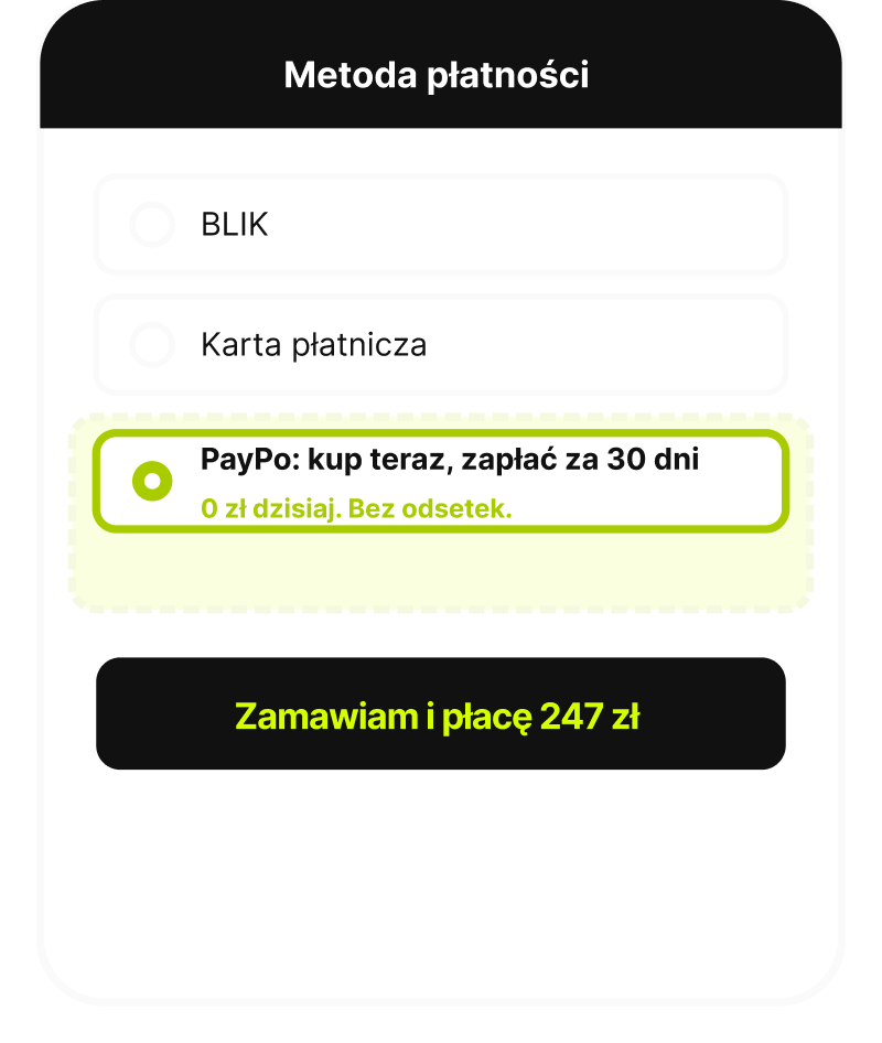 Płatności odroczone PayPo