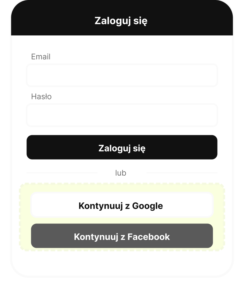 SSO Google Facebook Apple